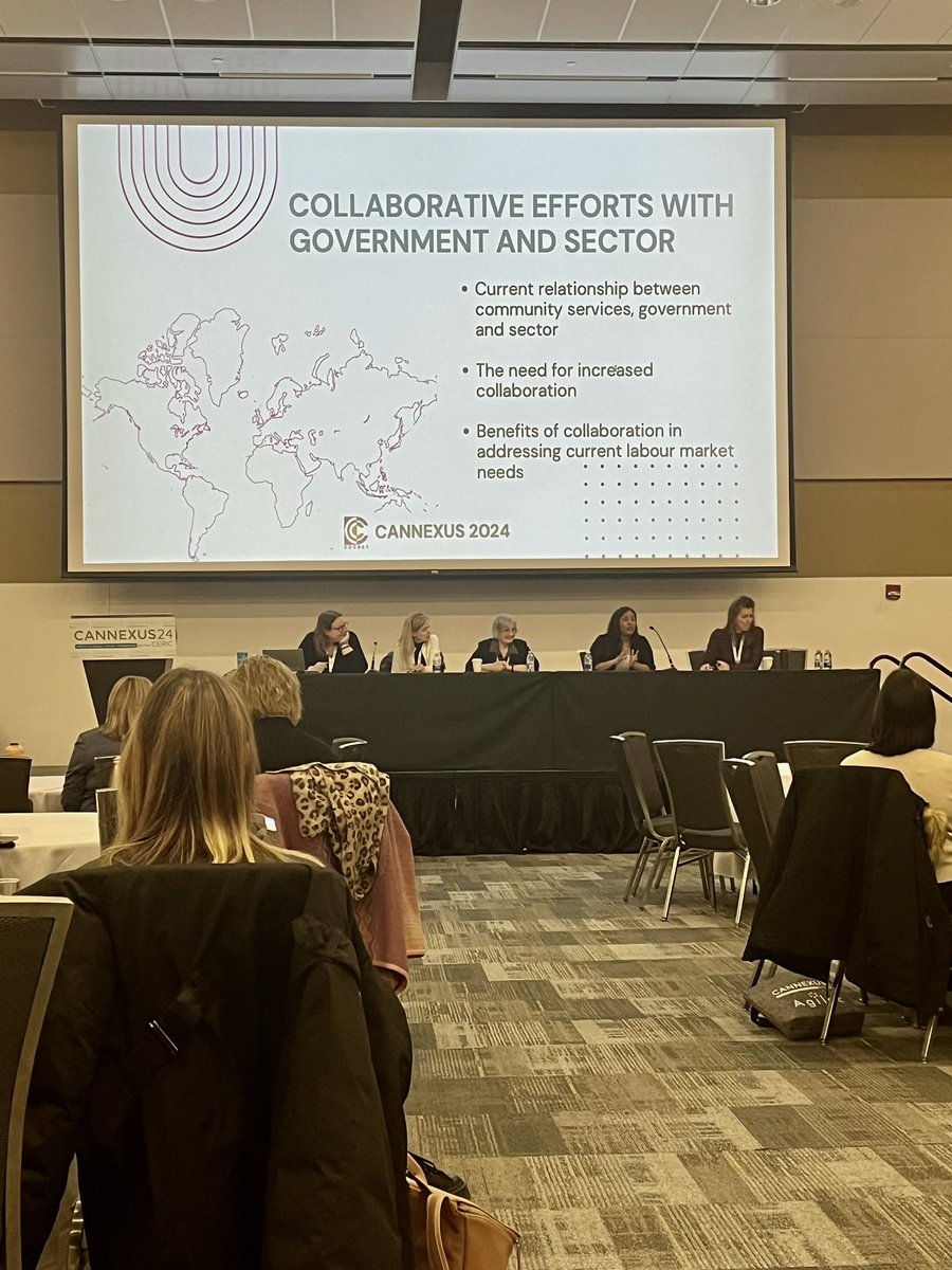 first_work's tweet photo. ED @AkosAlaga on Pan-Canadian Perspectives on #EmploymentServices at #Cannexus: 
“Solutioning = collaborating on conversations with government- and also sharing key messages so we can amplify our interests further.” https://t.co/rczGLwu4d5