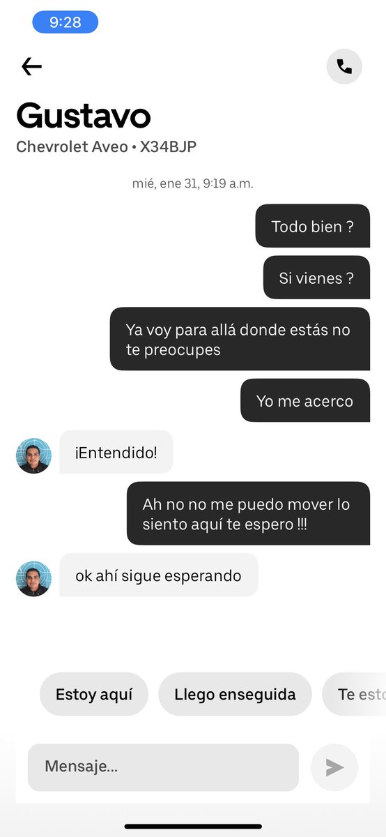 Fitordonez's tweet photo. @Uber_MEX algún día harán algo con los conductores que se burlan de los usuarios ?? Se quedan a unas cuadras y nunca llegan y dicen “ sigue esperando” https://t.co/G05oYNqkhI