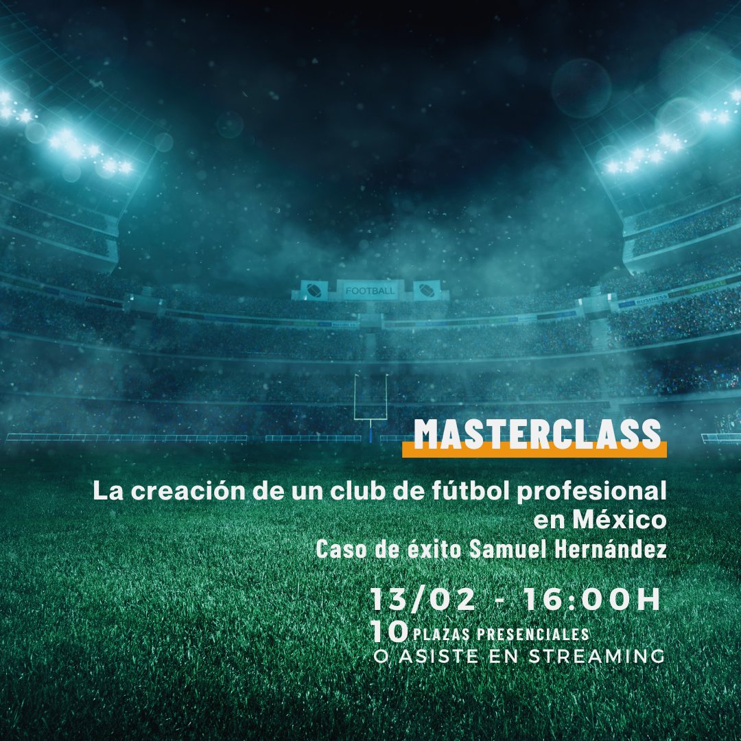 Samuel Hernández, alumni del Máster en Representación y Presidente del <a href="/atleticolapaz/">Club Atlético La Paz</a> , nos cuenta su experiencia en la representación  y los pasos para crear un club de futbol profesional. 

📍 Fundación PONS (C/ Serrano, 138) 
💻 Ó streaming

+ info: zurl.co/Z3Kj