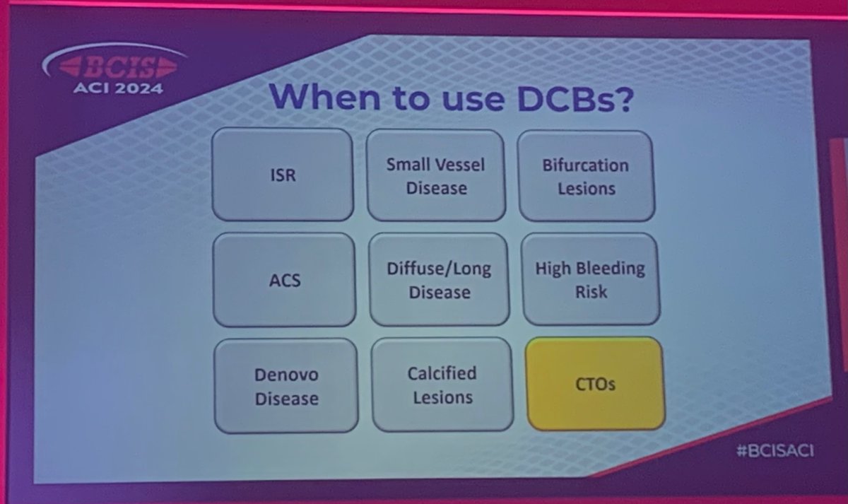Dr @andrewvanezis from Trent Cardiac Centre/ Nottingham presenting at @BCIS_uk “ How to use DCB most effectively in clinical practice?’’ x9 different indications from 9x real cases in our centre @NUH_ACU @CardiologyNUH