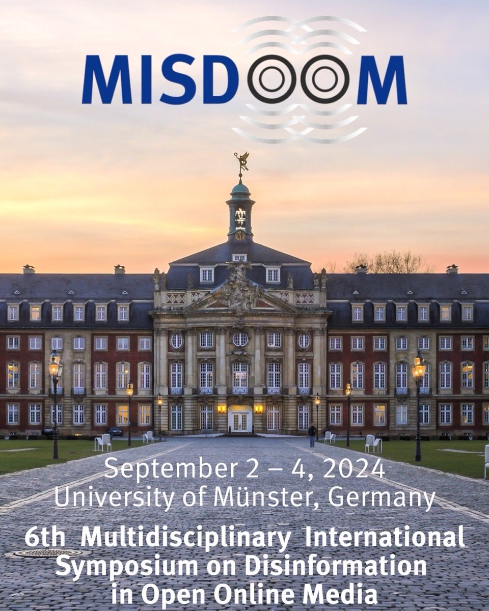 Exciting news: the 6th MisDoom conference will come to Münster in September 24. Stay tuned for more info soon &amp; save the date!