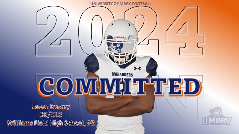 I will like to announce my commitment to the University of Mary. I would like to thank God and everyone who had helped me through this journey. Time to get to work and this year special. I will be signing to the University of Mary on February 7th. <a href="/FBCoachShann/">Shann Schillinger</a> <a href="/UMaryFootball/">UMary Football</a>