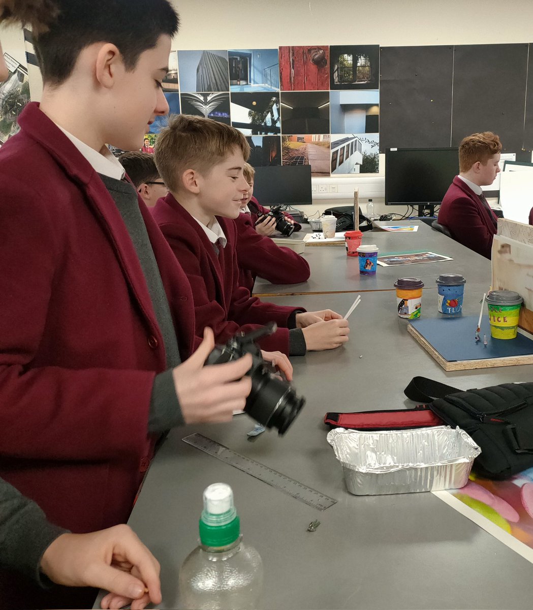 S2 Creative Industries have been working hard on their product design and photography unit, looking at composition, colour and scale with fantastic results 📸☕ @stninianshigh #creativeindustries #creativity