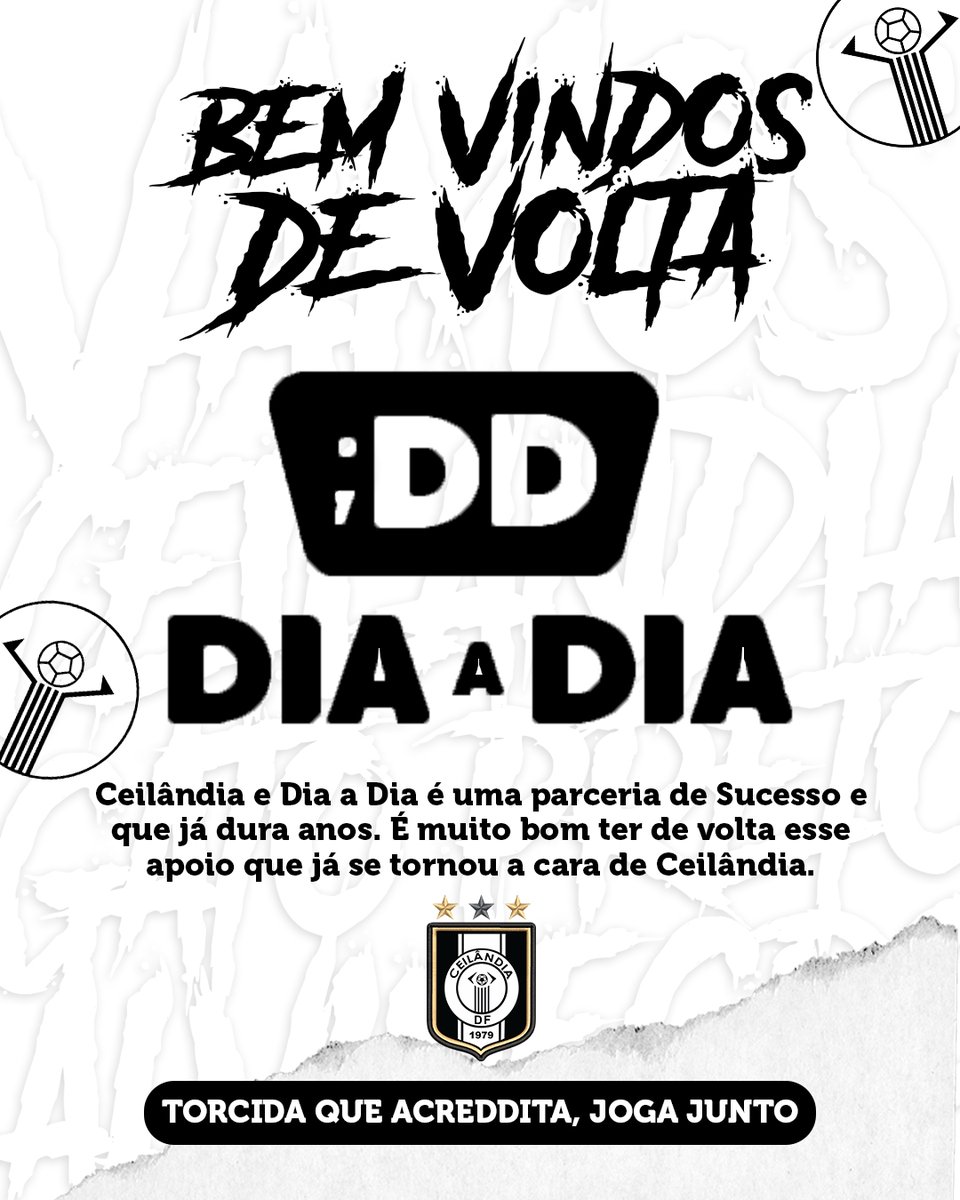 ceilandia_ec's tweet photo. Como diz uma velha máxima:
''O bom filho a casa torna" e o @atacadaodiaadia está de volta nessa parceria de Sucesso e que vem fazendo do Ceilândia uma equipe cada vez mais forte. Vamos juntos em mais um @candangaobrb_2024

#Ceilandia #DiaaDia #ParceriadeSucesso #FFDF #Estaduais https://t.co/SdZpb0rsPY