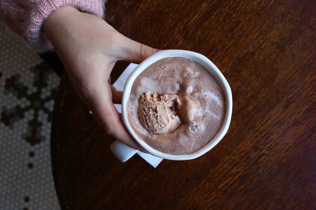 It's #NationalHotChocolateDay 🎉 and we're celebrating with steamy cup of <a href="/ShanesCandies/">Shane Confectionery</a> Signature Hot Chocolate. If you're looking to really indulge, make it a float by adding a scoop of your favorite flavor of #franklinicecream!