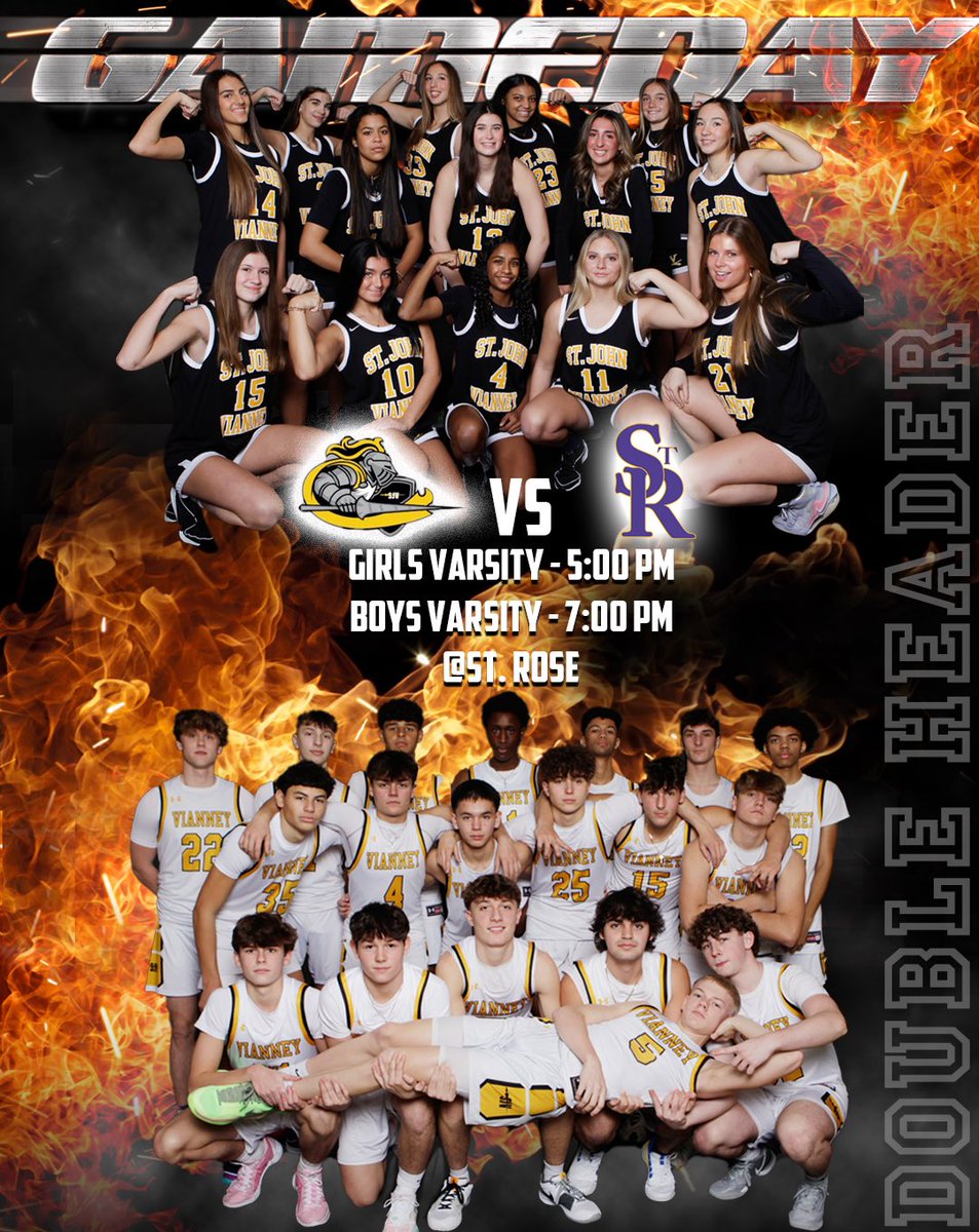 SJV Lady Lancers Basketball (@sjvladylancers) on Twitter photo It’s a DOUBLE HEADER GAMEDAY!!! Girls Varsity @ 5 PM, Boys @ 7 pm. POP OUT to St. Rose and show your support! Let’s GO LANCERS!! <a href="/sjvcoach/">Dawn Karpell</a> @SJVbbasketball <a href="/pero_zoe/">Zoe</a> <a href="/SJVHS/">Saint John Vianney High School</a> <a href="/SJVHS_Athletics/">Pat Smith</a> It’s a DOUBLE HEADER GAMEDAY!!! Girls Varsity @ 5 PM, Boys @ 7 pm. POP OUT to St. Rose and show your support! Let’s GO LANCERS!! <a href="/sjvcoach/">Dawn Karpell</a> @SJVbbasketball <a href="/pero_zoe/">Zoe</a> <a href="/SJVHS/">Saint John Vianney High School</a> <a href="/SJVHS_Athletics/">Pat Smith</a>