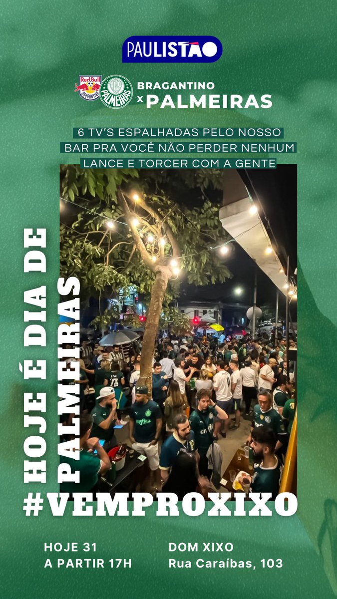 DomXixo's tweet photo. HOJE É DIA DE PALMEIRAS 💚 
#VEMPROXIXO https://t.co/NuVQDXLp8V