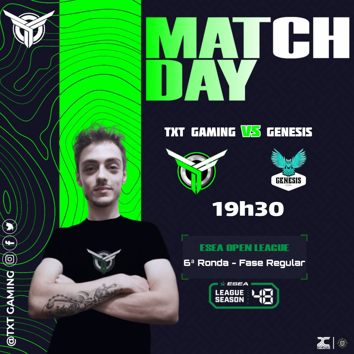 TxTgamingTxT's tweet photo. 🔥 Preparem-se para a emoção nesta quinta ronda na ESEA! 🎮

🏆Juntem se a nós nesta batalha intensa, onde a estratégia e habilidade se encontram. 
📺 Transmissão com @damoNA7X e cast de @estrelo_ em https://t.co/iwwwD4KNHk 

💣🔫 Não percam nenhum momento épico. https://t.co/6rcCJC5hPx