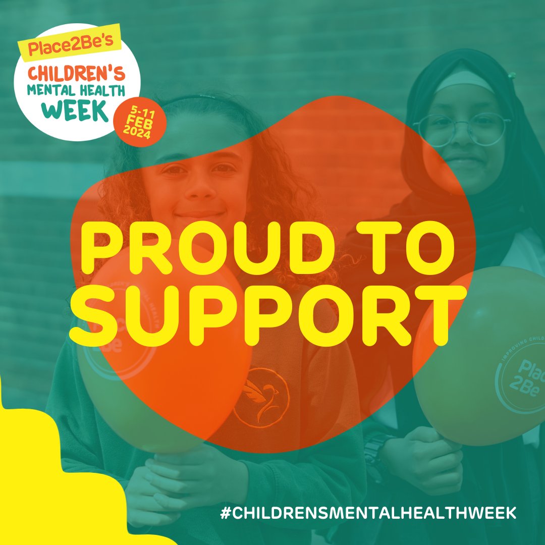 We're so happy to be supporting @Place2Be's #ChildrensMentalHealthWeek again this year 💛 Keep an eye on our social channels this week for loads of great mental health resources for your family!