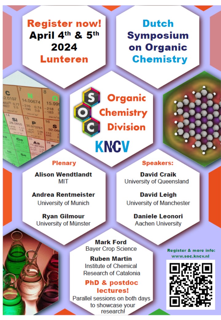 RuijterLab (@ruijterlab) on Twitter photo Join us in Lunteren at the biannual Dutch Symposium on Organic Chemistry - April 4-5, 2024!
<a href="/soc_kncv/">Sectie Organische Chemie KNCV</a> invites you to two days of exciting developments in organic chemistry!
Register here: soc.kncv.nl/reg-2024
More info: soc.kncv.nl/dsoc-2024 Join us in Lunteren at the biannual Dutch Symposium on Organic Chemistry - April 4-5, 2024!
<a href="/soc_kncv/">Sectie Organische Chemie KNCV</a> invites you to two days of exciting developments in organic chemistry!
Register here: soc.kncv.nl/reg-2024
More info: soc.kncv.nl/dsoc-2024