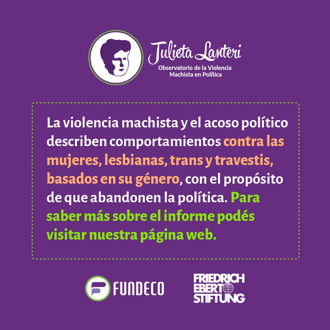 Junto a la <a href="/fes_argentina/">Friedrich-Ebert-Stiftung en Argentina</a> realizamos una investigación sobre la violencia machista y el acoso político a candidatas durante las PASO y las elecciones generales en 2023.

📲 Van a poder encontrar el material completo en la página web: fundeco.org.ar