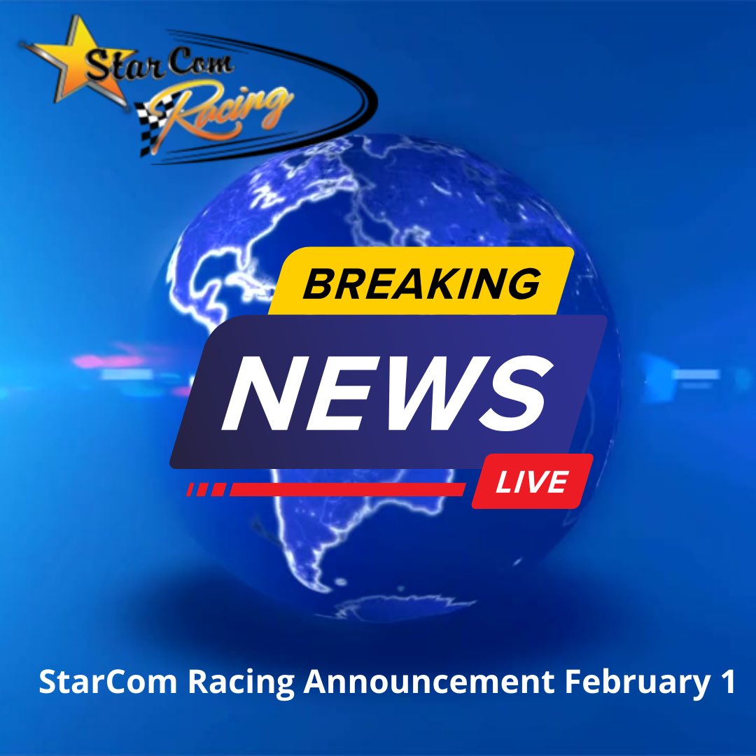 ANNOUNCEMENT COMING TOMORROW, FEBRUARY 1ST. #STARCOMRACING