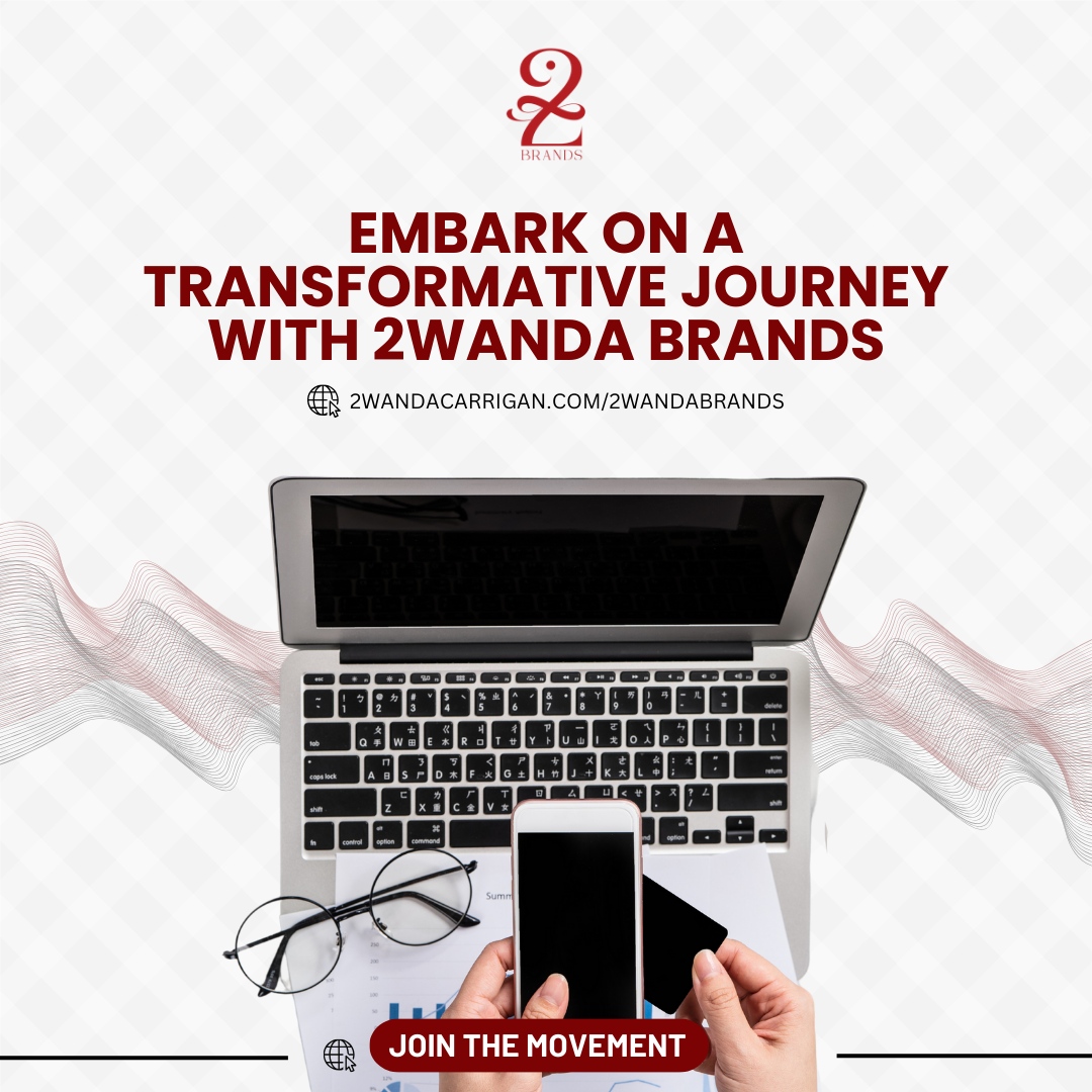 Embark on a transformative journey with 2Wanda Brands. 🚀✨ 

Discover a path where innovation meets purpose, and success becomes a constant companion. 

Are you ready for the change? 💼🌟 

#TransformativeJourney #InnovationWithPurpose #2WandaBrands