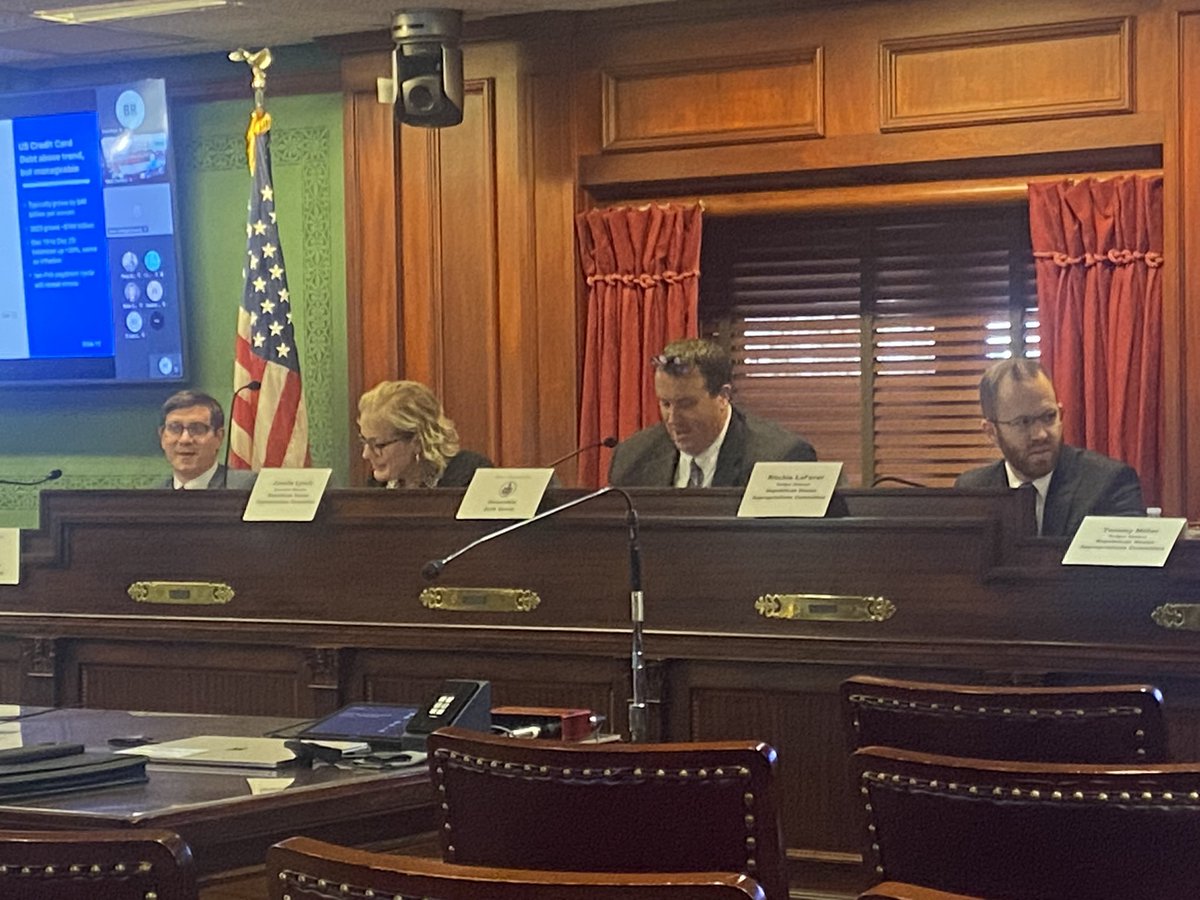 #HappeningNow. Members of the @PAHouseGOP including @RepGrove @EckerRep @RepDelozier @VoteBarbGleim @RepCabell, and a bunch of others virtually, are hearing from the IFO about the current and future fiscal state of #PA. This is ahead of the Gov budget address next week.