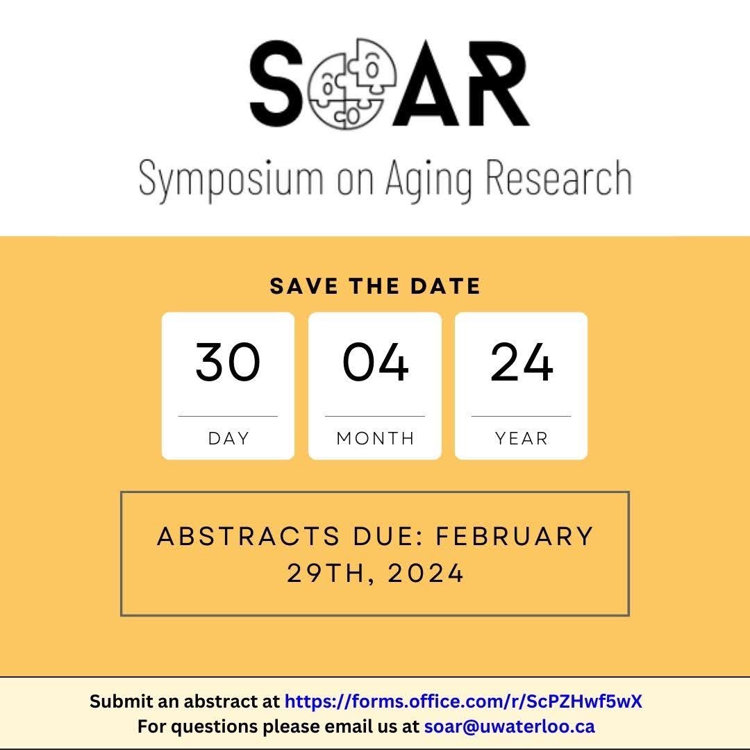 Symposium on Aging Research (SoAR) tweet media