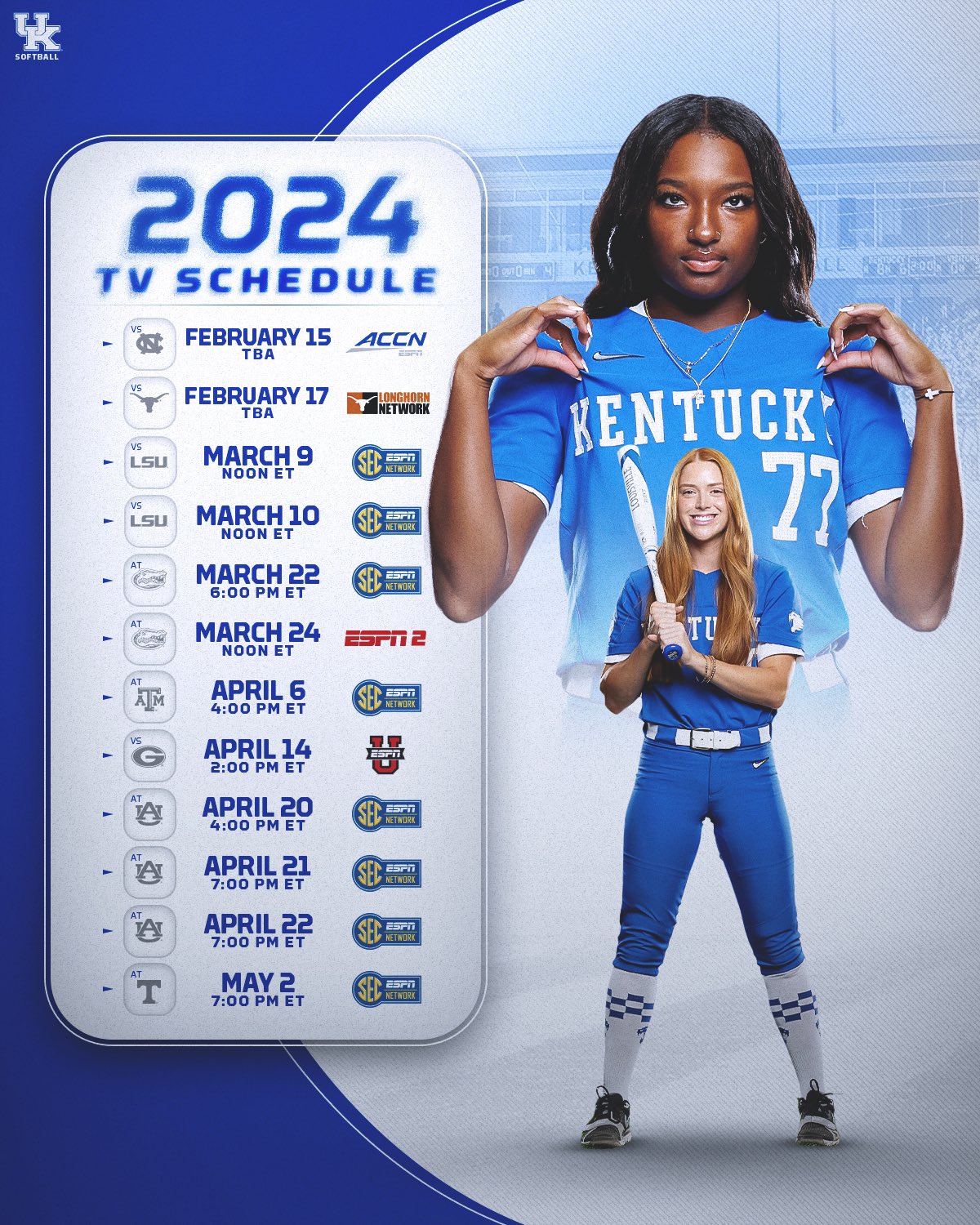 Espn Softball Tv Schedule 2024 rodi lorrie