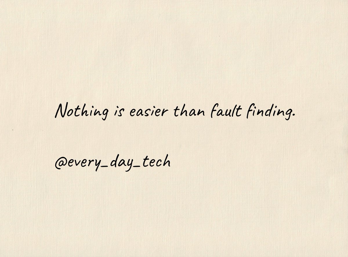 WisdomWarriorHQ's tweet image. Nothing is easier than fault finding. - Og Mandino

#FaultFinding
#Criticism
#Improvement