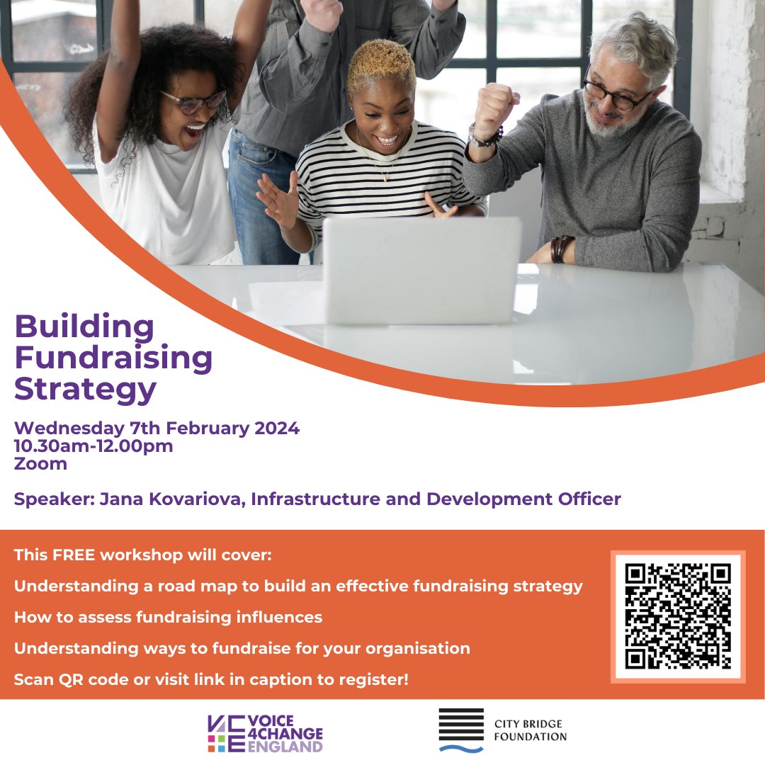 V4CE's tweet image. ⭐️Join our FREE online workshop and learn how to craft a #datadriven and #audiencefocused #fundraisingstrategy that can be used to secure sustainable funding.

Part of our Catalyst London programme, supported by @CityBridgeFndn 

Sign up here! 👇
bit.ly/3ule5QI