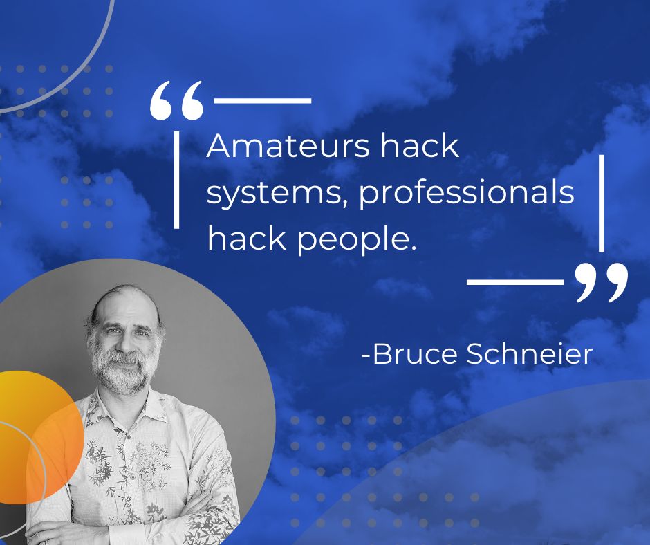 In the world of cybersecurity your team can be your first line of defense OR the biggest threat to your security. Cybercriminals know that one of the easiest ways to access confidential data is through social engineering. 

#cybersecurity #quoteoftheday