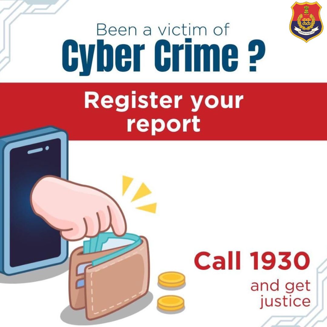 CPJalandhar's tweet image. Guard your clicks, defend against tricks!

For assistance on Cyber Crime, visit cybercrime.gov.in or Dial 1930 for Online Financial Fraud.
#cyberfraud
#reportscam
#DigitalIndia