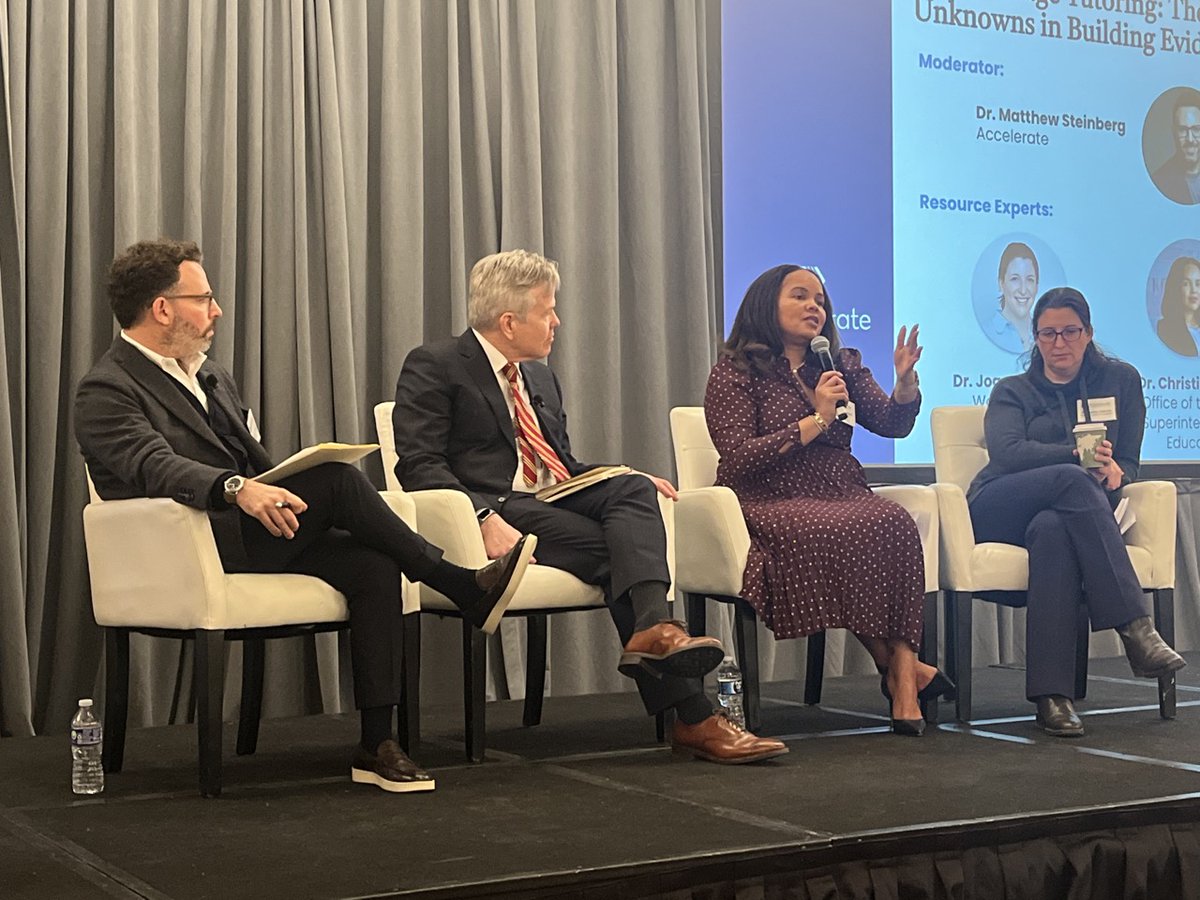 Accelerate_US's tweet image. &quot;The average person on the street needs to understand the importance of the research so they know why you spent the dollars you spent. Every single dollar counts. [We have to re-norm] ... research in education.&quot; — @DCSuptGrant @OSSEDC #AccelerateLearning