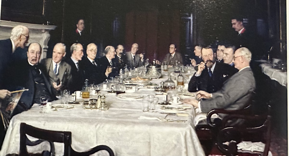 michael1952's tweet photo. @RoyalAcademy #EntangledPasts shows brilliantly &amp; dramatically  how 'WE' have changed #THATwasTHEN (Elwell's 1938 RA Hanging Committee) #THISisNOW (Strachan's 2006 First Supper)....#Docents #Discuss https://t.co/UIeUwWM6B8