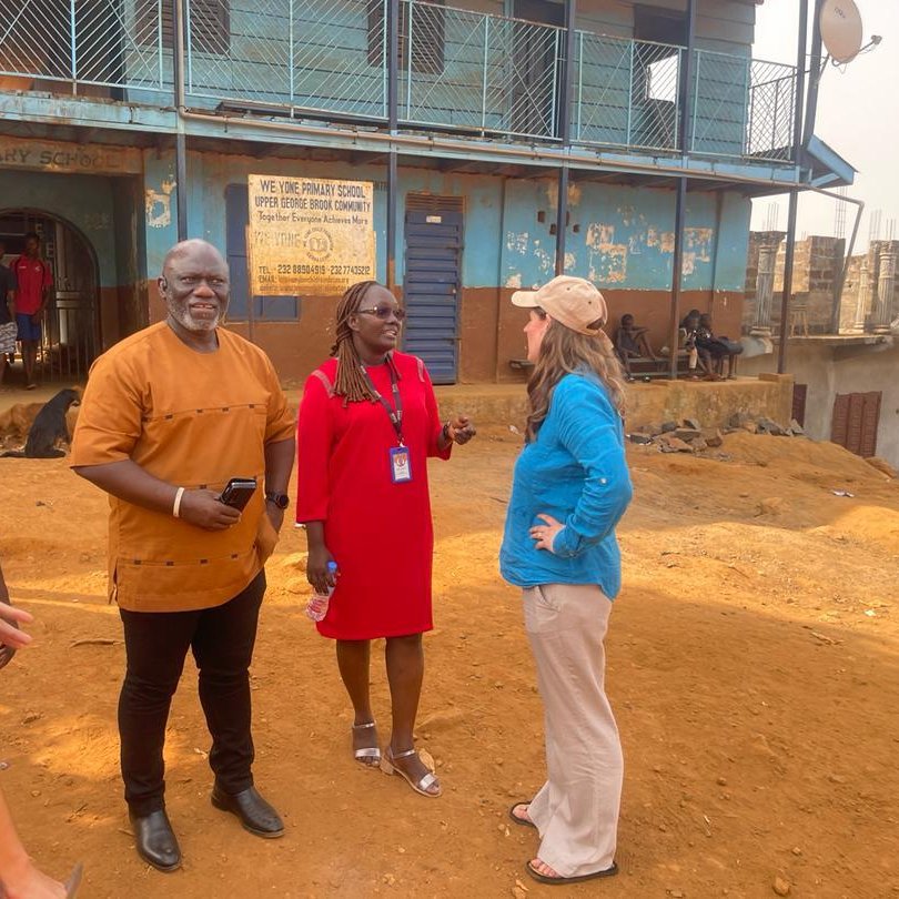 Thank you <a href="/theodoraclarke/">Theo Clarke</a> for visiting our programmes in Freetown yesterday, seeing first-hand Street Child's work to provide marginalised children with life-changing education and parents with livelihood support to help break the cycle of poverty.