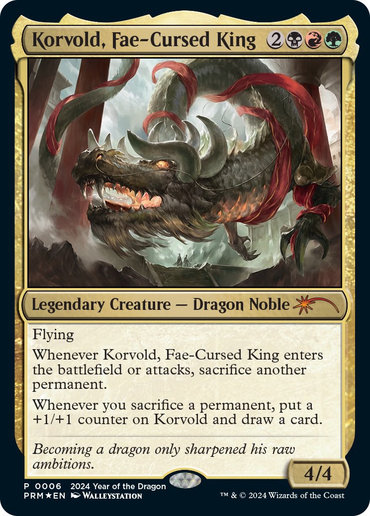 Korvold, Fae-Cursed King year of the dragon promo 
#gameart #WizardsoftheCoast #MagicTheGathering #fantasyart #DigitalArtist