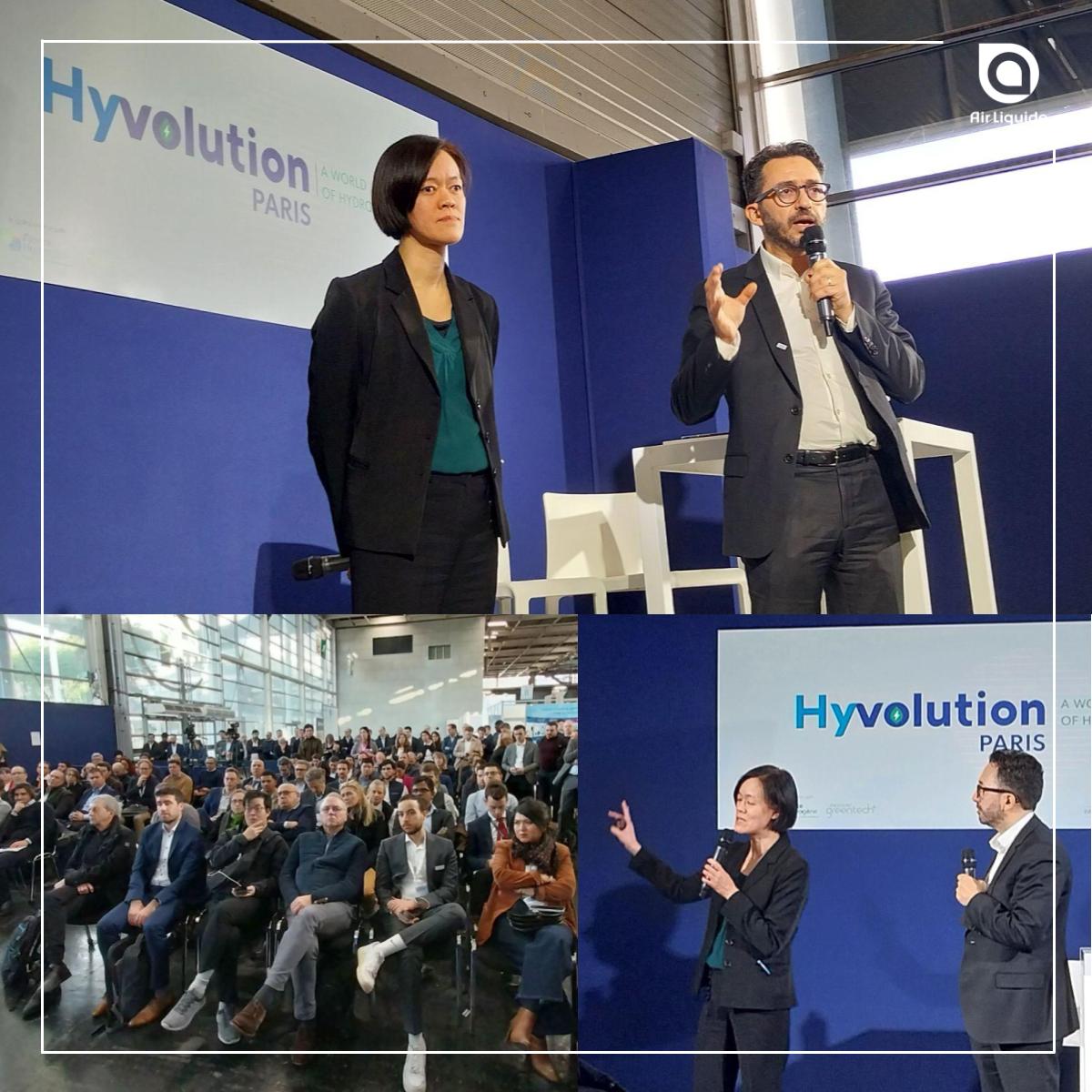 [En direct] @Hyvolution “Our partnership with @Siemens_Energy offers a unique value proposition to our Customers. It combines both Groups expertise in technology, operational excellence and manufacturing.” Marie-Khuny Khy, Electrolysis Product Line Director, E&C at Air Liquide