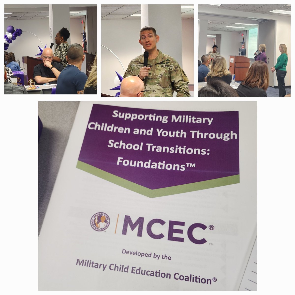 Ready to learn and continue to support our Military connected families at SVSA. #MCEC #TicketToSuccess #TeamSISD #PurpleStarCampus