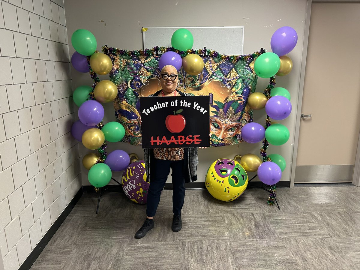 Congratulations to Ms. Simpson, our HAABSE Teacher of the Year Nominee!