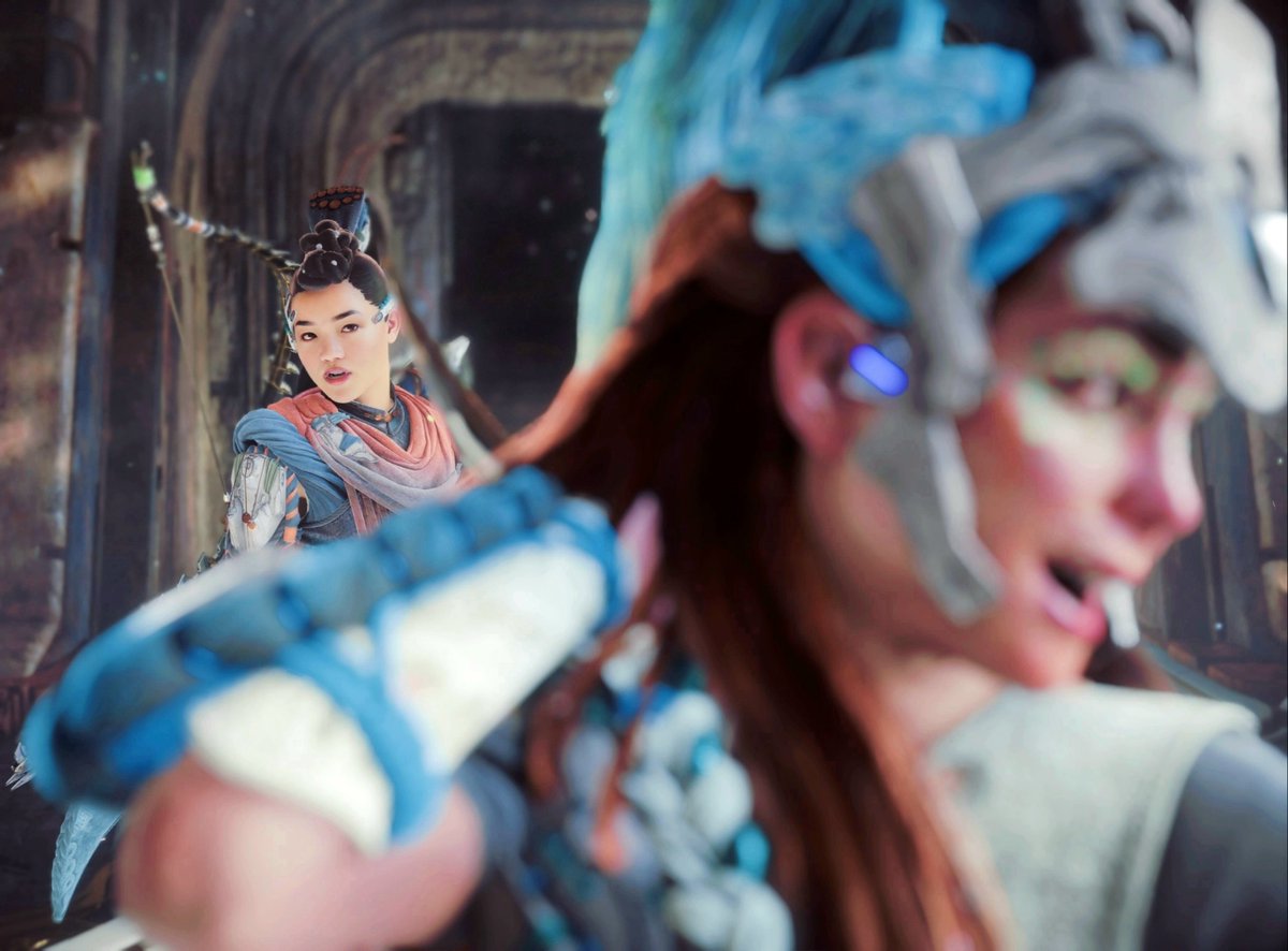 Uh oh, someone's starstruck 🤭

#Seyka #Aloy #Seyloy #HorizonForbiddenWest #BeyondTheHorizon #Quensday #BurningShores