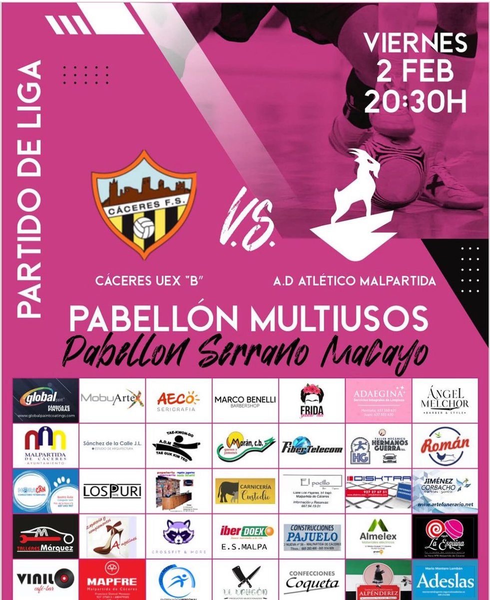 Vamos a por la segunda victoria consecutiva.
Esta semana hay un pequeño cambio en el horario y jugaremos el viernes.
Os necesitamos como siempre, queremos una victoria fuera de casa y esta semana vamos con toda la ilusion.