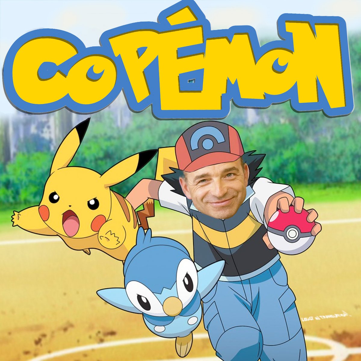 Copémon 
#jeudemots #jeudemotpourri #RetirezMoiPhotoshop #photoshopedit #HumourDeMerde #calembour #montage #absurde #BadPun #detournement #jeanfrancoiscope #pokemon 
@PokemonFR @jf_cope