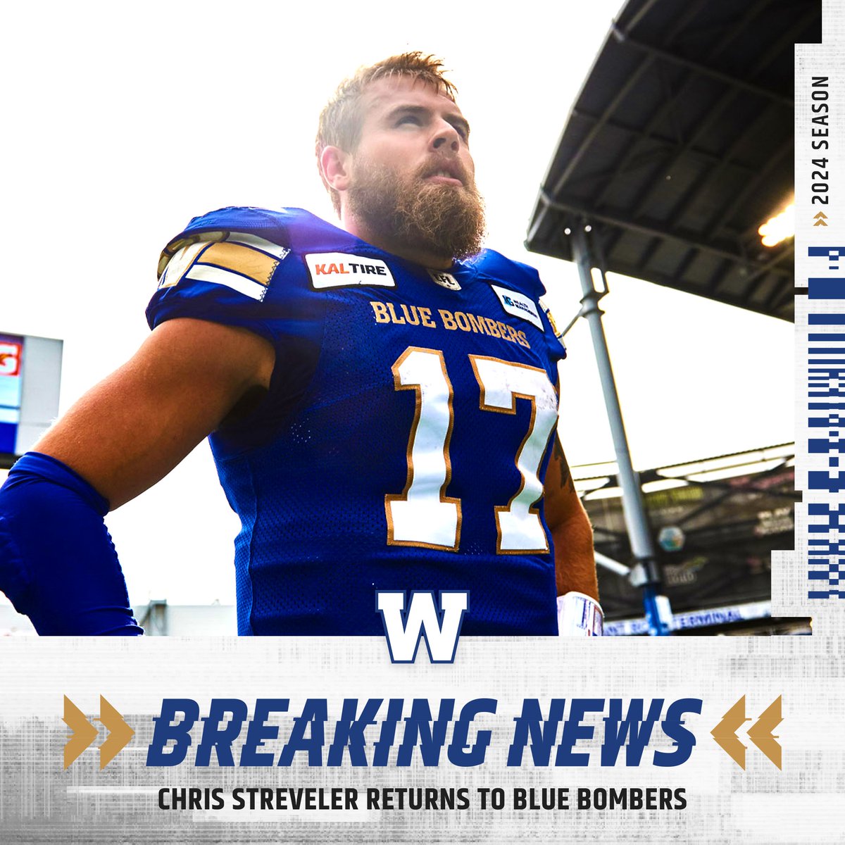 🗣 Streveler returns to the <a href="/Wpg_BlueBombers/">Winnipeg Blue Bombers</a>!

🗞: bit.ly/3HMxQUl

#CFL