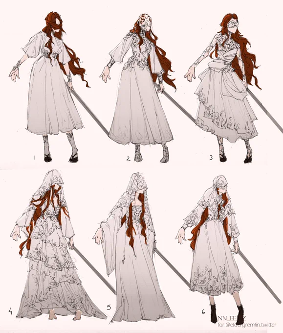 Concept art for Mariya (without the written explanations)