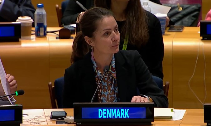 Denmark_UN's tweet photo. At the #WomenPeaceSecurity meeting of the @UNPeacebuilding Commission, 🇩🇰 amb. @CMarkusLassen recommended action on #WPS in relation to localization, participation and protection🕊️

Statement➡️https://t.co/hdvxuEI3Gm https://t.co/99CERTbcdS