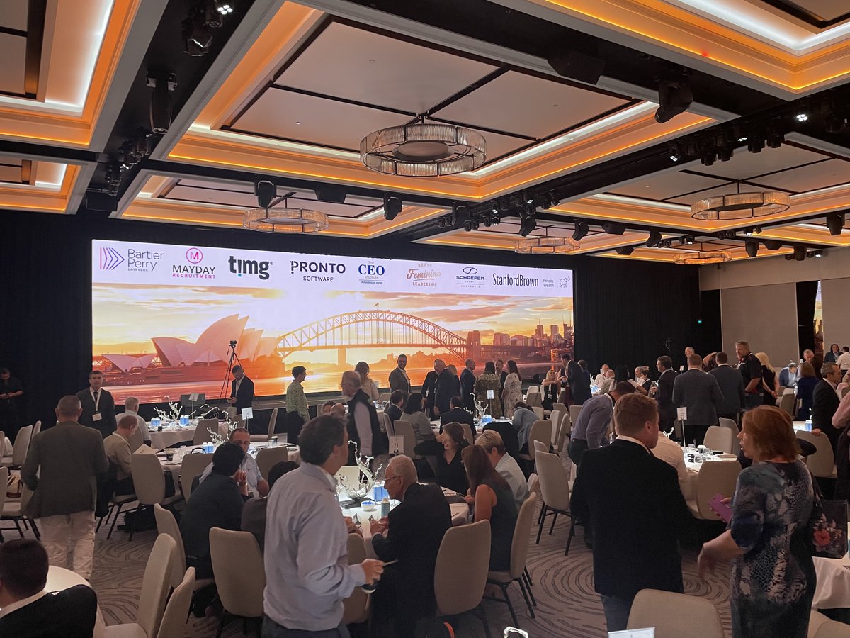 The 2024 CEO Summit is seconds away from kick-off. With a massive lineup of speakers, it's set to be an exciting day and will give delegates a sense of balance as they tackle the year ahead. Thanks to our national sponsor <a href="/prontosoftware/">Pronto Software</a>. #CEOSummit #leadership