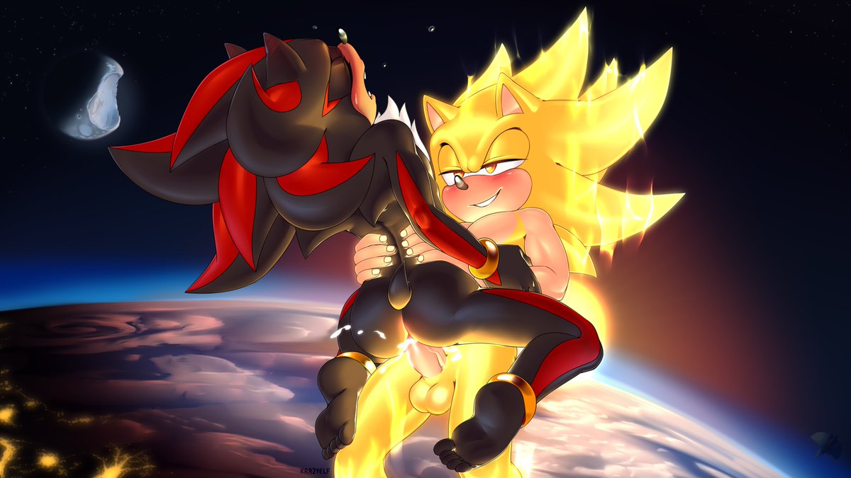 ElfKrazy's tweet photo. We end Bottom Shadow Month with some super sonadow
In SPACE! 
\OwO/ https://t.co/qKsFLefisk