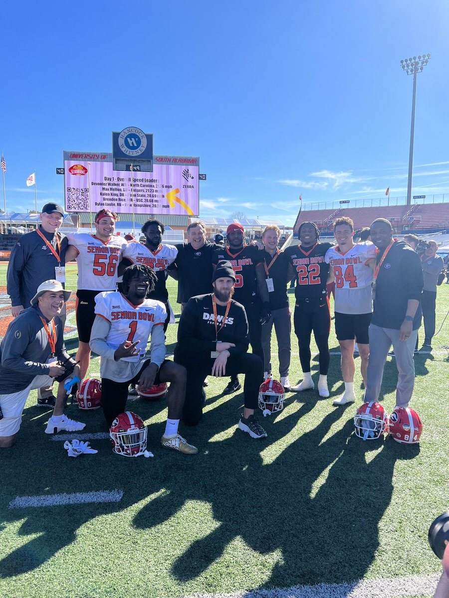 Coach Kirby Smart (@kirbysmartuga) on Twitter photo Loved having the chance to support our players at <a href="/seniorbowl/">Panini Senior Bowl</a> in Mobile! What a great opportunity for these guys!
#GoDawgs Loved having the chance to support our players at <a href="/seniorbowl/">Panini Senior Bowl</a> in Mobile! What a great opportunity for these guys!
#GoDawgs