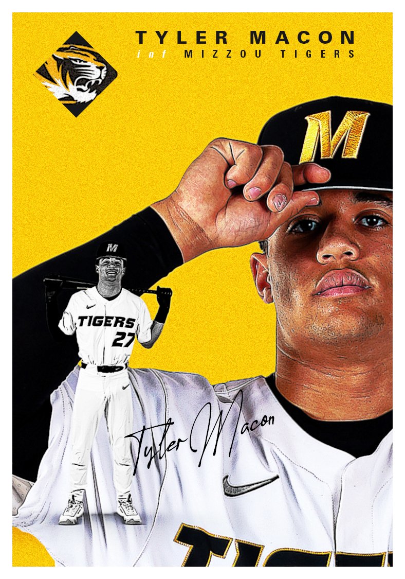 INF 𝗧𝘆𝗹𝗲𝗿 𝗠𝗮𝗰𝗼𝗻 is our next 2⃣0⃣2⃣4⃣ newcomer, hailing from Kirkwood, Mo.
✅ Batted .391 as a prep senior for Kirkwood HS
✅ Rated as the No. 2 Missouri shortstop in the class of 2023
✅ Two-sport athlete who earned Academic All-State honors as well

#MizzouNOW | 🐯⚾️