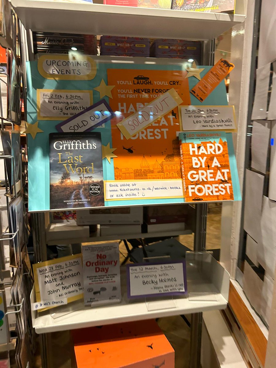 Leo Vardiashvili (@l_vardiashvili) on Twitter photo A belated thank you to <a href="/warwick_books/">Warwick Books 📚</a> for hosting such a lovely event to mark the release of Hard by a Great Forest!
I managed to keep hold of my indie edition from for all of one day - it's now with Samira Ahmed (BBC Radio 4) - so it's in safe hands!
Cheers! A belated thank you to <a href="/warwick_books/">Warwick Books 📚</a> for hosting such a lovely event to mark the release of Hard by a Great Forest!
I managed to keep hold of my indie edition from for all of one day - it's now with Samira Ahmed (BBC Radio 4) - so it's in safe hands!
Cheers!