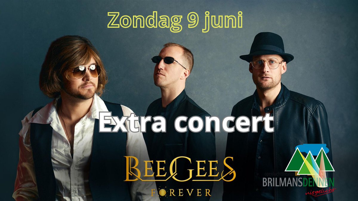 Omdat er veel vraag is naar kaarten voor BeeGees Forever hebben we een extra concert geregeld op zondagmiddag 9 juni!
Kaartverkoop voor dit concert is zojuist gestart op:
openluchttheaterbrilmansdennen.nl