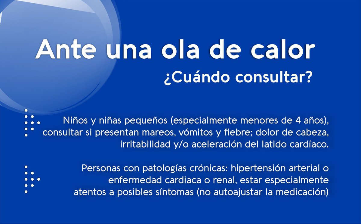 ¿Qué hacer ante una ola de calor?
Compartimos una serie de recomendaciones sobre hidratación, alimentación, vestimenta y más sugerencias.
También sobre los síntomas de un golpe de calor y cuándo es necesario consultar médico
Toda la info en:
asse.com.uy/contenido/Ola-…
