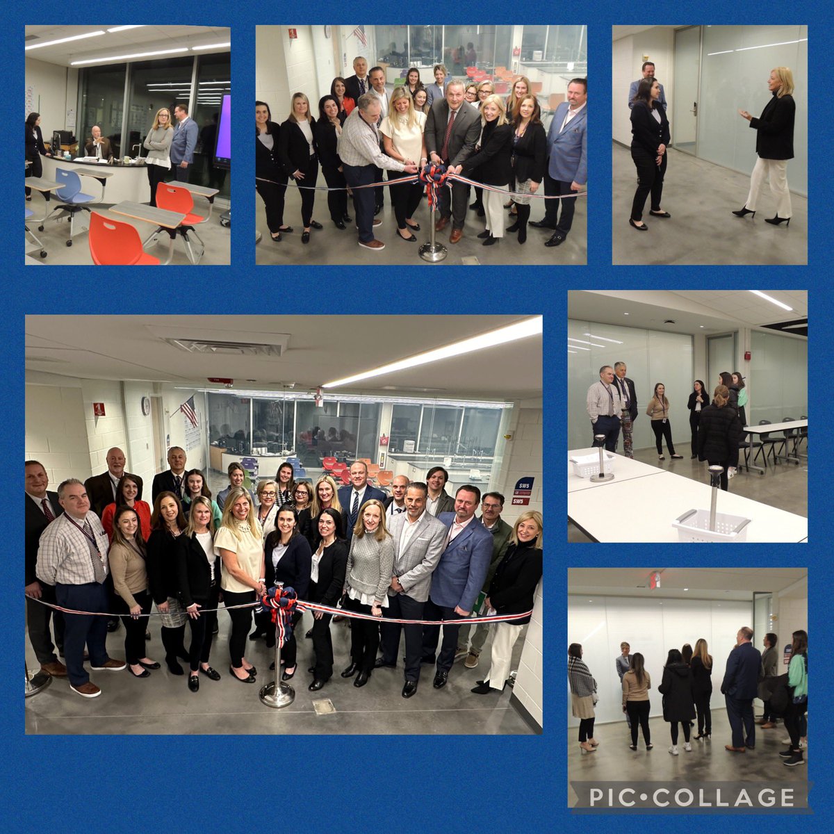 MsGieser's tweet photo. CSH celebrates the new science wing at last night's ribbon-cutting ceremony! Excited to see students’ curiosity and innovation ignited in this dynamic space. 🧬 🧪 @JillGierasch @GLaGattutaCSH @josephmonastero @Principal_CSH @bptaylor52 @HechtMona @weknowteaching @SchimpfNicole https://t.co/LYHFTcMuN4