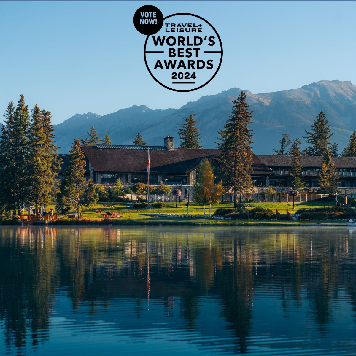 We are honoured to share that Fairmont Jasper Park Lodge has been nominated for Best Hotel in Canada in the @TravelLeisure 's 2024 World's Best Awards! Help us secure the win by casting your vote here: wba.m-rr.com/home #JasperParkLodge #TravelAwards