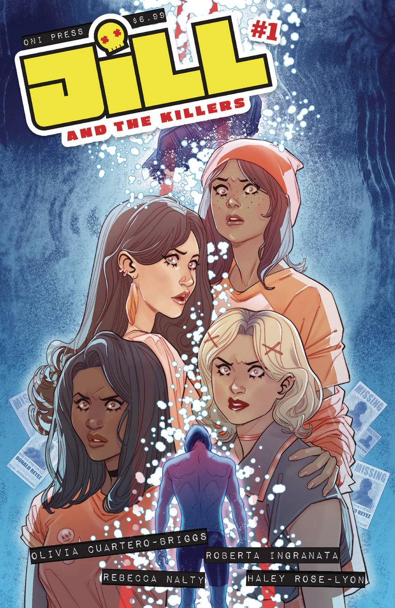 haleyarose's tweet image. Happy #NCBD!! My very first work with @OniPress is out today~ It's been such a pleasure working with this amazing team bringing JILL AND THE KILLERS to life ✨@megan_mb @oliviacbriggs @Robbertopoli @rebnalty ❤️❤️❤️