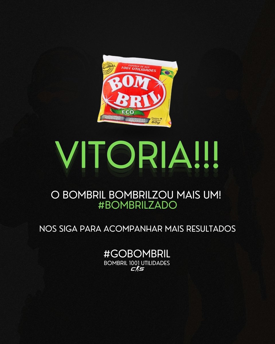 Bombril 1001 Utilidades (@bombrilcs2) on Twitter photo 🔥Vencemos a <a href="/paiNGamingBR/">paiN Gaming</a> Academy por 2x0
Seguimos vivos nos playoffs da Serie A by <a href="/GamersClub/">Gamers Club</a> 🚀
Obrigado pelo complete de luxo <a href="/sundaycsgo/">SuNdaY</a>
⏰Amanha voltamos às 16:00h em campo!
#GoBombril 👊👊 🔥Vencemos a <a href="/paiNGamingBR/">paiN Gaming</a> Academy por 2x0
Seguimos vivos nos playoffs da Serie A by <a href="/GamersClub/">Gamers Club</a> 🚀
Obrigado pelo complete de luxo <a href="/sundaycsgo/">SuNdaY</a>
⏰Amanha voltamos às 16:00h em campo!
#GoBombril 👊👊