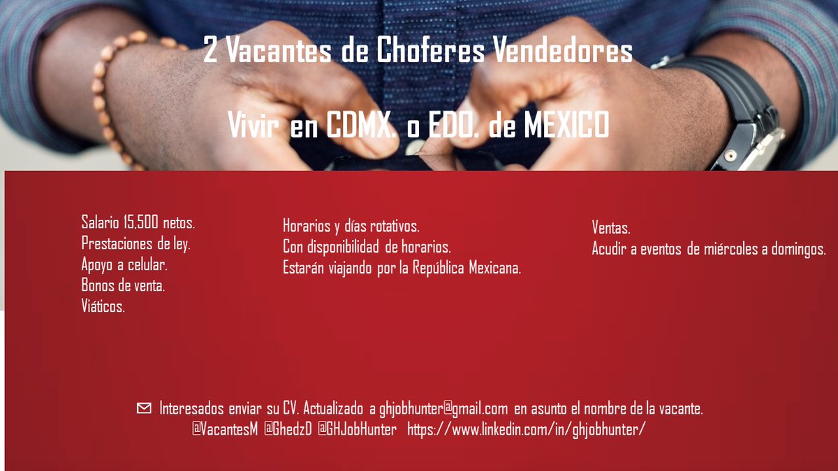 GhedzD's tweet photo. #vacantes 
.
.
. 
#VacantesM #ghjobhunter #méxico #motivación #emprendimiento #negocios #creatividad #productividad #OpenToWork #psicologíapositiva #redessociales https://t.co/bqrAy45XJV