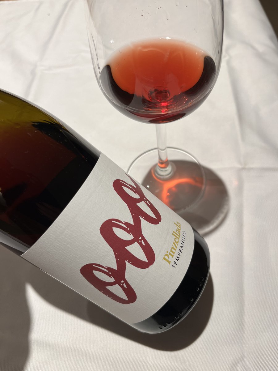 CellerAlimara's tweet photo. Tempranillo, fermented off the skins, with a year in oak. All sorts of different types of cherry on the palate. But is it a negre or a rosat? I think we need @LizGabayMW to taste and thence to rule. “Ooo” is ready to be unleashed! https://t.co/aS8VUFslqm